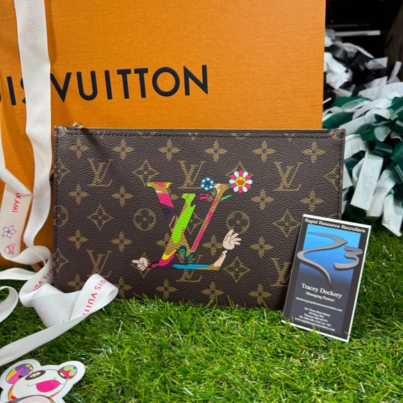 NWT Louis Vuitton x Murakami Flowers Monogram Neverfull MM Bag 2025 AUTHENTIC - Picture 10 of 15
